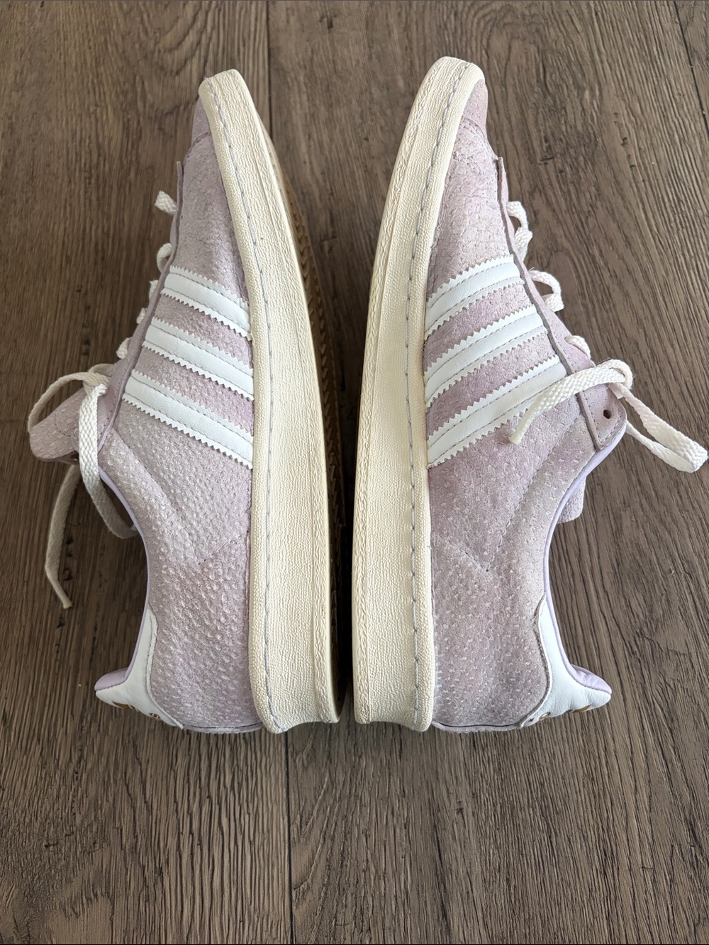 Adidas Frosted Cupcake Lavender suede Sneakers
